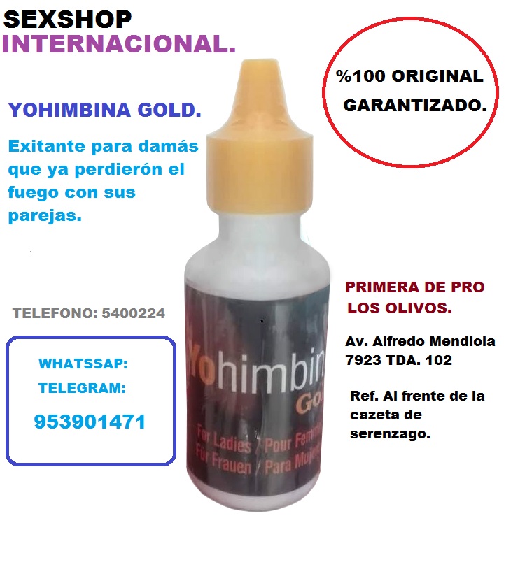 YOHIMBINA GOLD EN GOTAS EXITANTE PARA DAMAS 